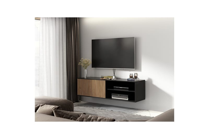 Meorati TV-benk 40x150 cm - Brun - Møbler - TV- & Mediamøbler - TV benk & mediabenk