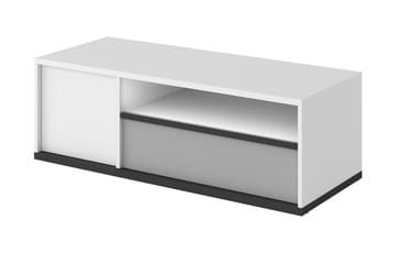 Metropolitan Tv-Benk 120x50 cm - Hvit/Lysegrå/Sort - Møbler - TV- & Mediamøbler - TV benk & mediabenk