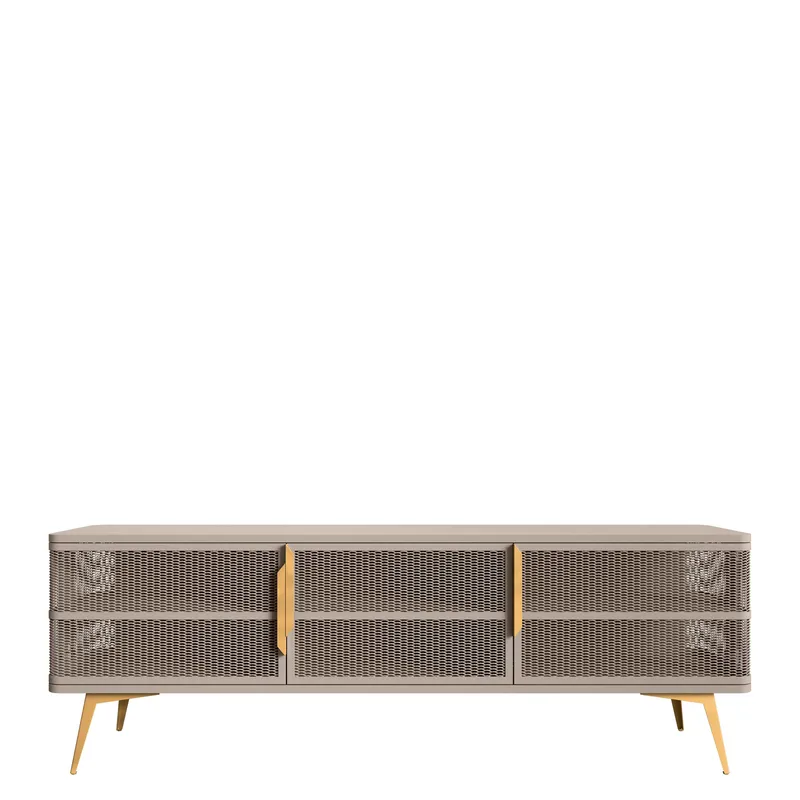 Mireva TV-benk 180 cm, beige, gull
