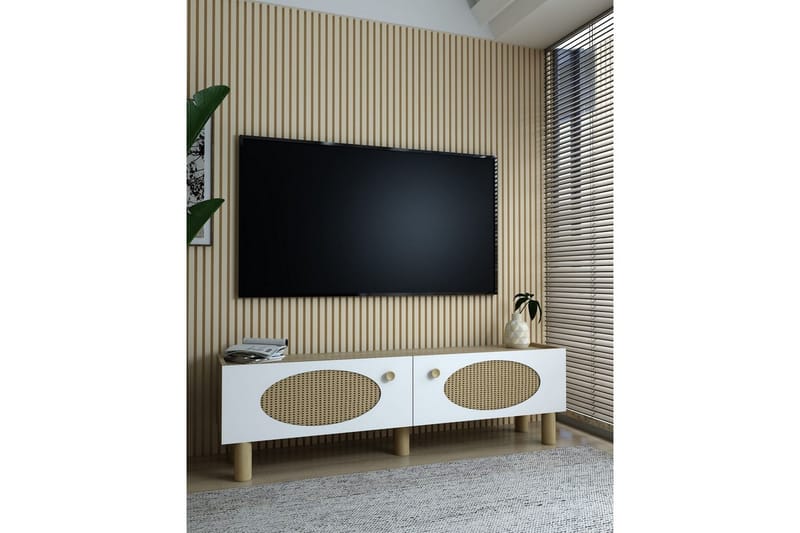 Mittopuri TV-benk 153,6 cm - Taupe - Møbler - TV- & Mediamøbler - TV benk & mediabenk