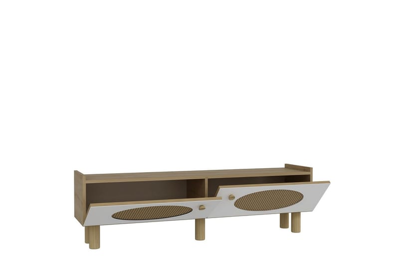 Mittopuri TV-benk 153,6 cm - Taupe - Møbler - TV- & Mediamøbler - TV benk & mediabenk