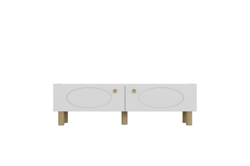 Mittopuri TV-benk 153,6 cm - Taupe/Hvit - Møbler - TV- & Mediamøbler - TV benk & mediabenk