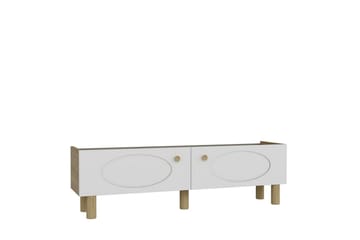 Mittopuri TV-benk 153,6 cm - Taupe/Hvit - Møbler - TV- & Mediamøbler - TV benk & mediabenk