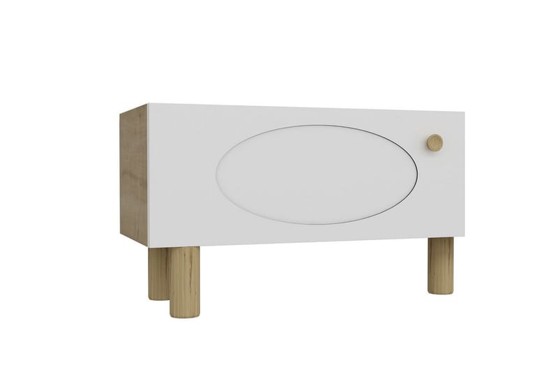 Mittopuri TV-benk 153,6 cm - Taupe/Hvit - Møbler - TV- & Mediamøbler - TV benk & mediabenk