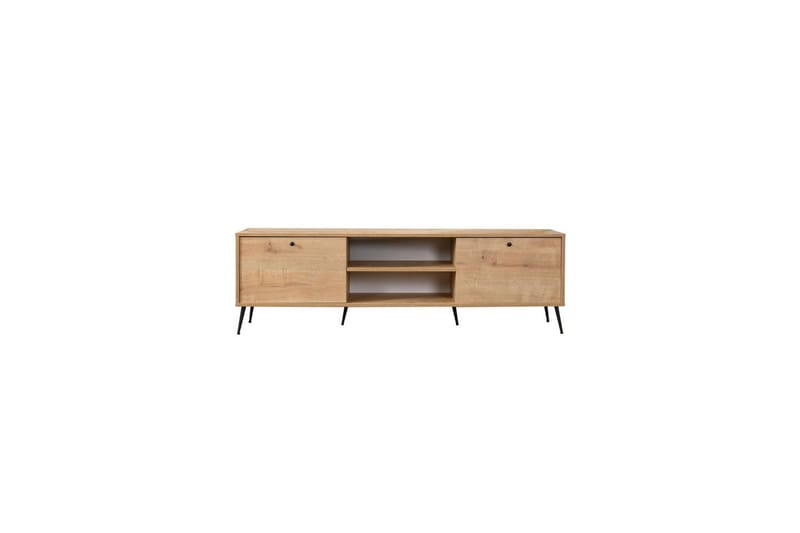 Mjudi TV-benk 55 cm - Lysfarget tre - Møbler - TV- & Mediamøbler - TV benk & mediabenk