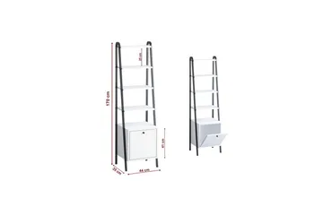 Mojon Bokhylle 44 cm - Sort/Hvit - Oppbevaring - Hylle - Bokhylle