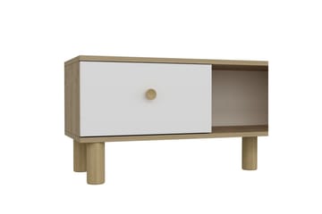 Mono TV-benk 150 cm - Rødfarget tre/Hvit - Møbler - TV- & Mediamøbler - TV benk & mediabenk