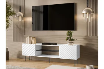 Munkedal TV-benk 181 cm - Hvit - Møbler - TV- & Mediamøbler - TV benk & mediabenk