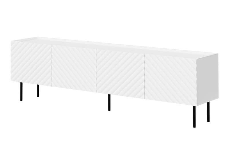 Munkedal TV-benk 200 cm, Hvit