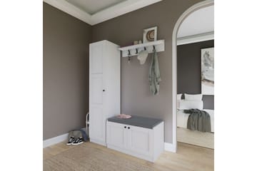 Nagouri TV-møbelsett 130x35 cm - Hvit - Møbler - TV- & Mediamøbler - TV-møbelsett