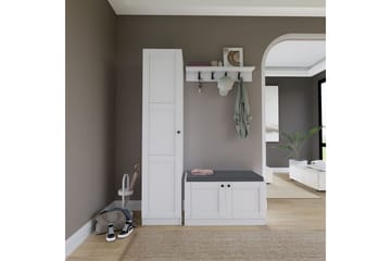 Nagouri TV-møbelsett 130x35 cm - Hvit - Møbler - TV- & Mediamøbler - TV-møbelsett