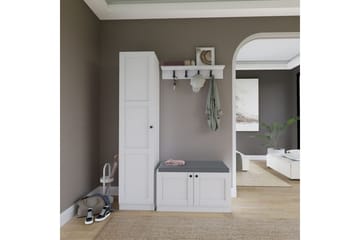 Nagouri TV-møbelsett 130x35 cm - Hvit - Møbler - TV- & Mediamøbler - TV-møbelsett