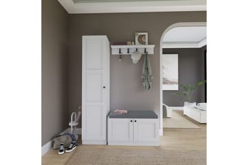 Nagouri TV-møbelsett 130x35 cm - Hvit - Møbler - TV- & Mediamøbler - TV-møbelsett