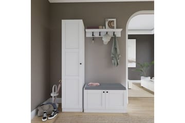 Nagouri TV-møbelsett 130x35 cm - Hvit - Møbler - TV- & Mediamøbler - TV-møbelsett