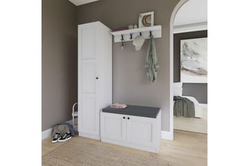 Nagouri TV-møbelsett 130x35 cm - Hvit - Møbler - TV- & Mediamøbler - TV-møbelsett