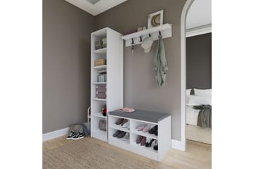 Nagouri TV-møbelsett 130x35 cm - Hvit - Møbler - TV- & Mediamøbler - TV-møbelsett