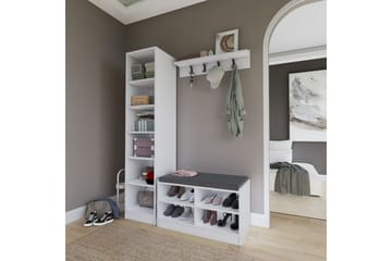 Nagouri TV-møbelsett 130x35 cm - Hvit - Møbler - TV- & Mediamøbler - TV-møbelsett