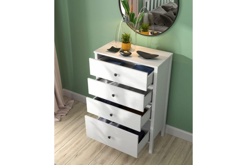 Navric TV-skap 77 cm - Natur/Hvit - Møbler - TV- & Mediamøbler - TV-skap