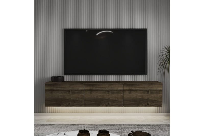Neon TV-benk 160 cm - Brun - Møbler - TV- & Mediamøbler - TV benk & mediabenk