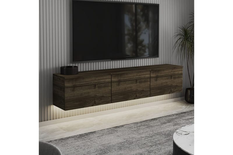 Neon TV-benk 160 cm - Brun - Møbler - TV- & Mediamøbler - TV benk & mediabenk