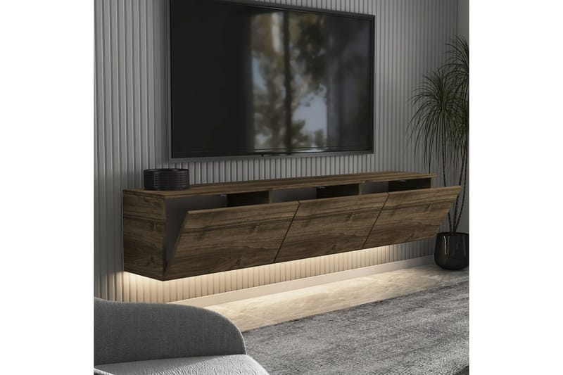 Neon TV-benk 160 cm - Brun - Møbler - TV- & Mediamøbler - TV benk & mediabenk