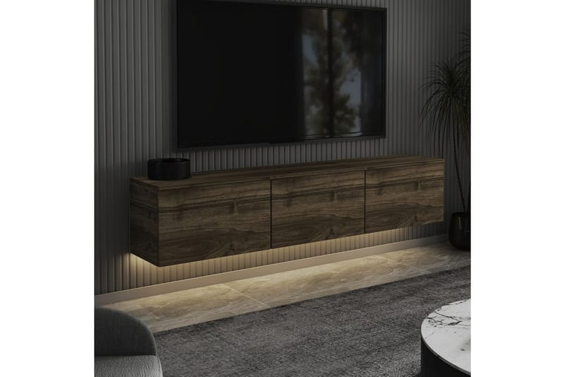 Neon TV-benk 160 cm - Brun - Møbler - TV- & Mediamøbler - TV benk & mediabenk