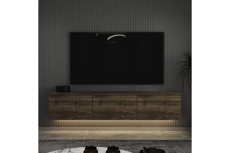 Neon TV-benk 160 cm - Brun - Møbler - TV- & Mediamøbler - TV benk & mediabenk