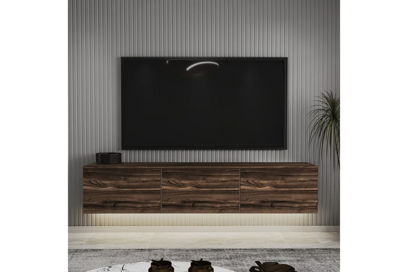 Neon TV-benk 160 cm - Brun - Møbler - TV- & Mediamøbler - TV benk & mediabenk