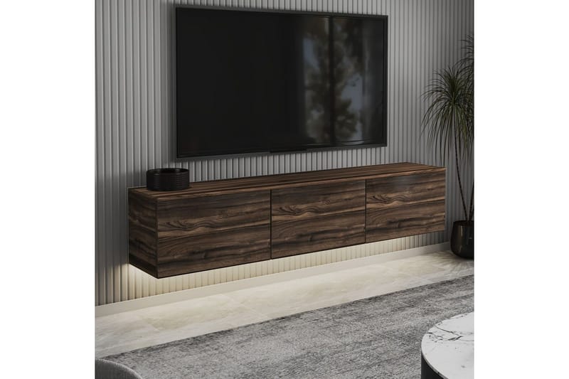 Neon TV-benk 160 cm - Brun - Møbler - TV- & Mediamøbler - TV benk & mediabenk