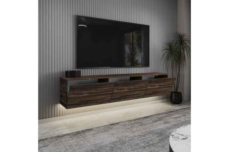 Neon TV-benk 160 cm - Brun - Møbler - TV- & Mediamøbler - TV benk & mediabenk