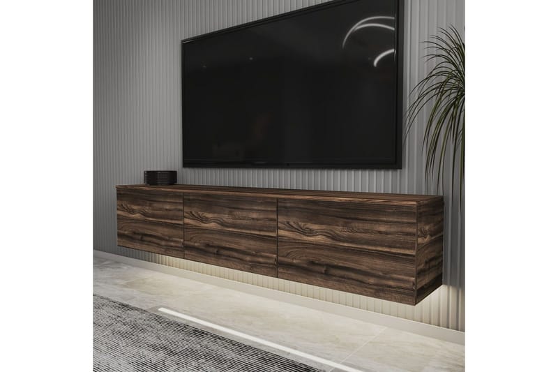 Neon TV-benk 160 cm - Brun - Møbler - TV- & Mediamøbler - TV benk & mediabenk