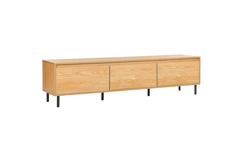 Nikea TV-benk 180 cm med Oppbevaring i Eik, Lysebrun