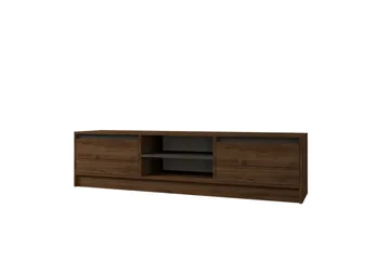 Olca TV-benk 180 cm - Valnøtt/Antrasitt - Møbler - TV- & Mediamøbler - TV benk & mediabenk