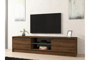 Olca TV-benk 180 cm - Valnøtt/Antrasitt - Møbler - TV- & Mediamøbler - TV benk & mediabenk