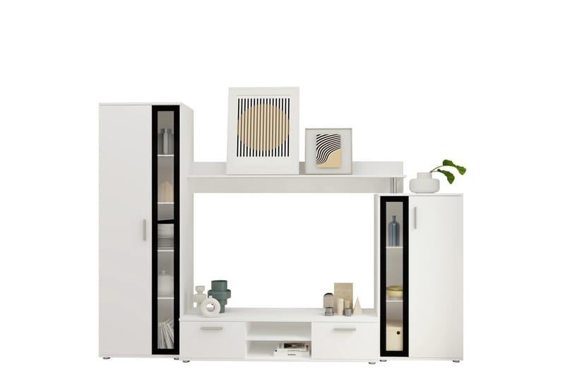 Olerum TV-møbelsett 256x40 cm, Hvit