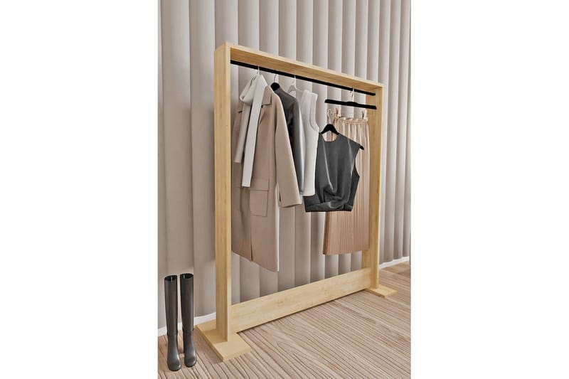 Olyric Hattehylle 100 cm - Eik - Oppbevaring - Kles oppbevaring - Kleshengere & knaggrekker - Klestativ