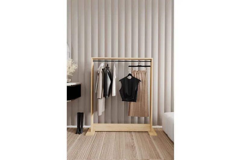 Olyric Hattehylle 100 cm - Eik - Oppbevaring - Kles oppbevaring - Kleshengere & knaggrekker - Klestativ