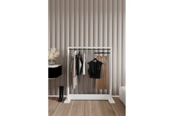 Olyric TV-hylle 124 cm - Hvit - Oppbevaring - Kles oppbevaring - Kleshengere & knaggrekker - Klestativ