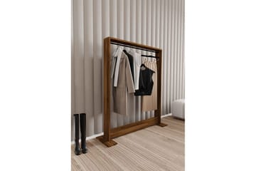 Olyric TV-hylle 124 cm - Valnøtt - Oppbevaring - Kles oppbevaring - Kleshengere & knaggrekker - Klestativ