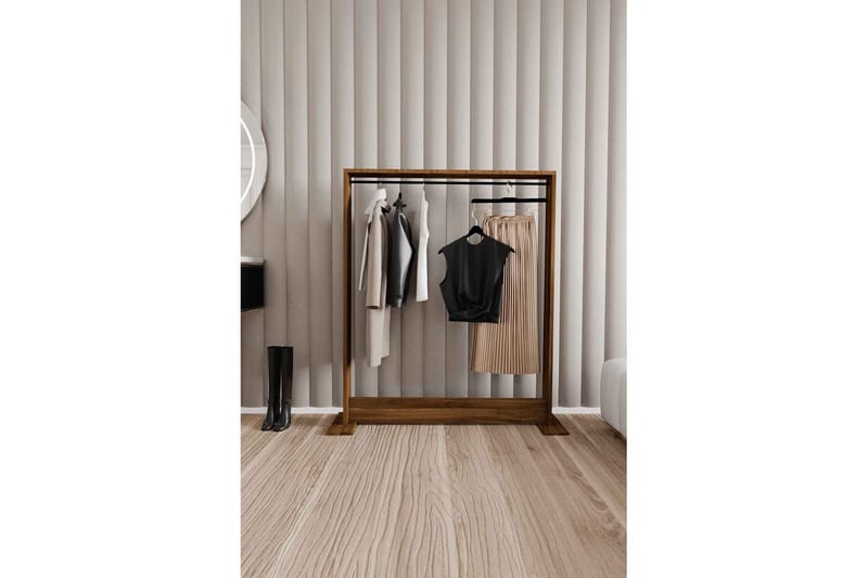 Olyric TV-hylle 124 cm - Valnøtt - Møbler - TV- & Mediamøbler - TV-hylle