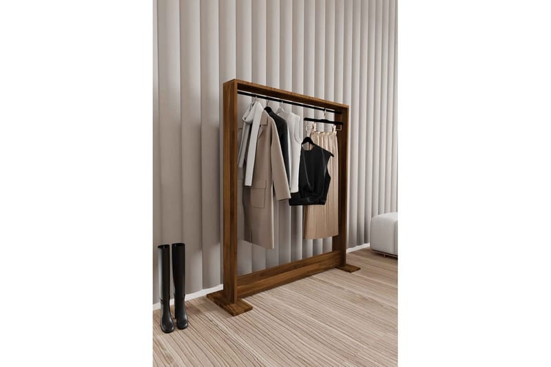 Olyric TV-hylle 124 cm - Valnøtt - Møbler - TV- & Mediamøbler - TV-hylle