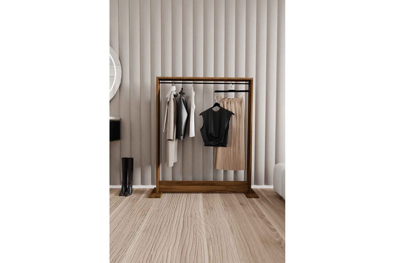 Olyric TV-hylle 124 cm - Valnøtt - Møbler - TV- & Mediamøbler - TV-hylle