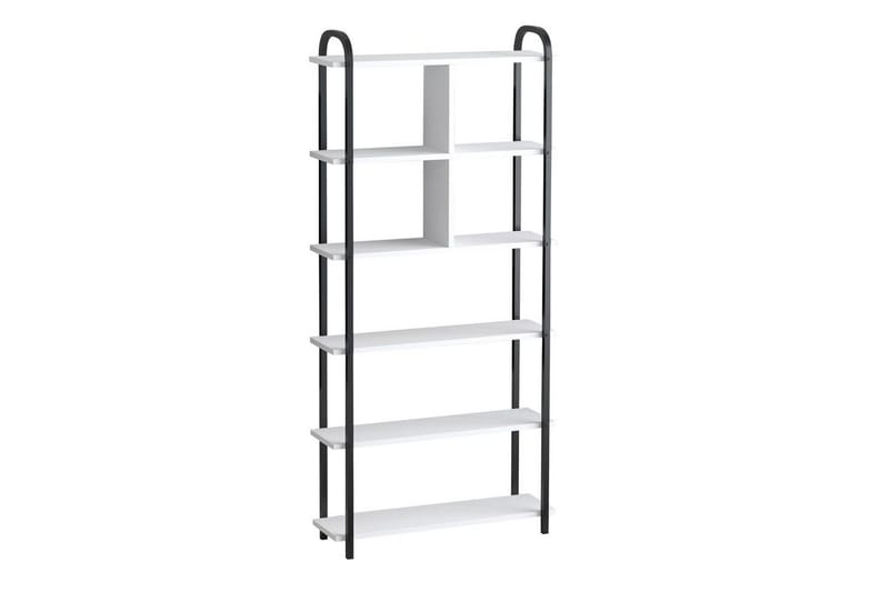 Orvric Bokhylle 78 cm, Sort/Hvit