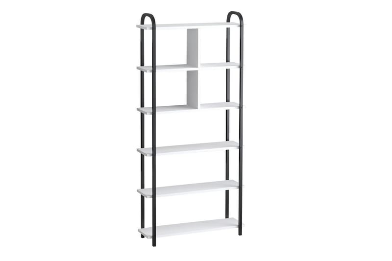 Orvric Bokhylle 78 cm, Sort/Hvit