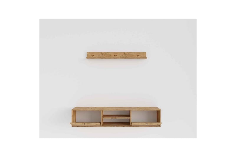 Palgrave TV-hylle 180 cm - Eik - Møbler - TV- & Mediamøbler - TV-hylle