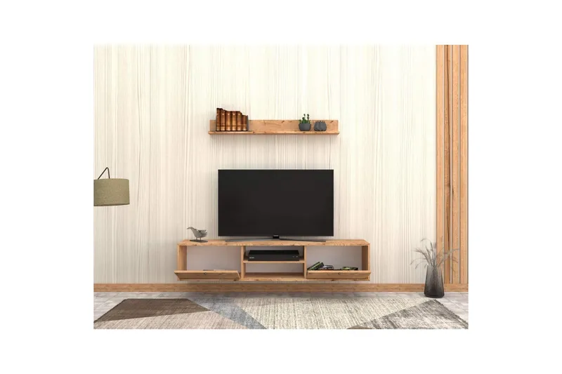 Palgrave TV-hylle 180 cm - Eik - Møbler - TV- & Mediamøbler - TV-hylle