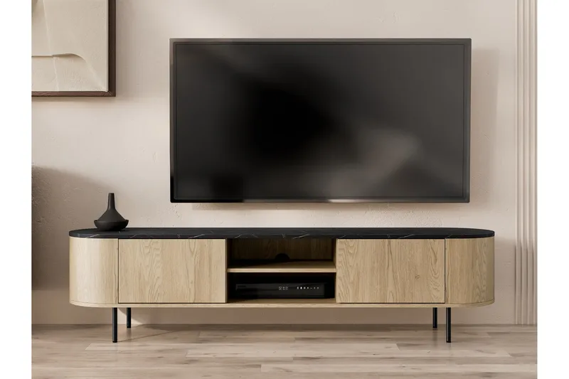 Pantego Tv-Benk 184x40 cm - Brun - Møbler - TV- & Mediamøbler - TV benk & mediabenk