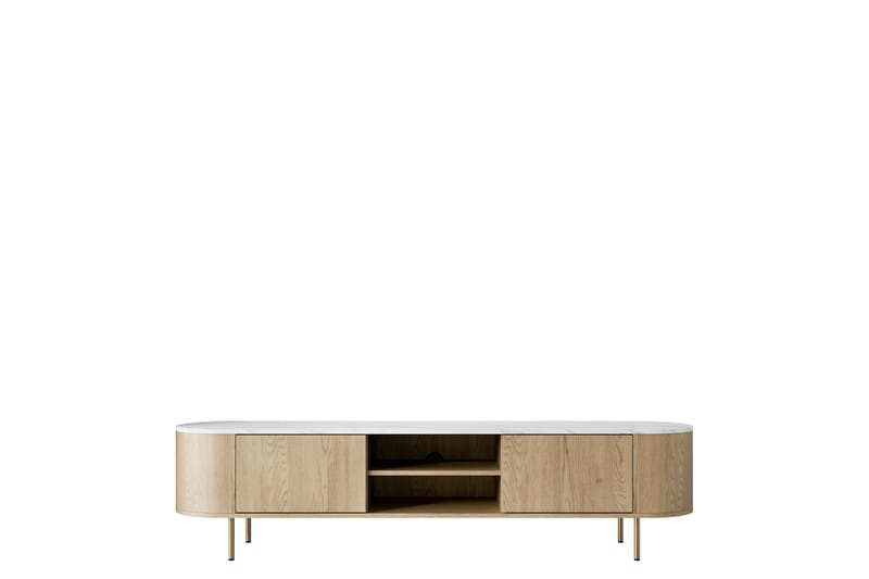 Pantego Tv-Benk 184x40 cm - Hvit - Møbler - TV- & Mediamøbler - TV benk & mediabenk
