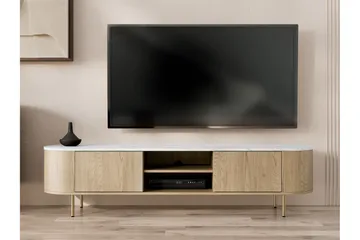 Pantego Tv-Benk 184x40 cm - Hvit - Møbler - TV- & Mediamøbler - TV benk & mediabenk