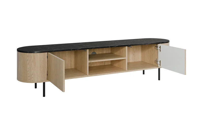 Pantego Tv-Benk 184x40 cm - Hvit - Møbler - TV- & Mediamøbler - TV benk & mediabenk